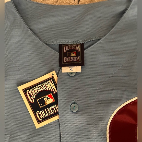 Majestic Authentic Philadelphia Phillies Venezuela Bob Abreu Jersey Men’s Sz: XL - Picture 4 of 6